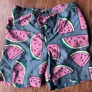 Tea Collection watermelon swim trunks. Very good preowned condition, sz 10 boys.